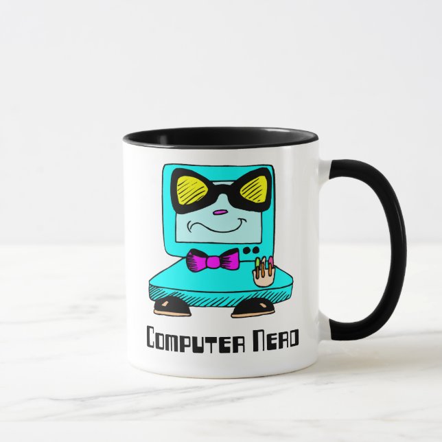 Mug Musique Geek Nerd de l'ordinateur (Droite)