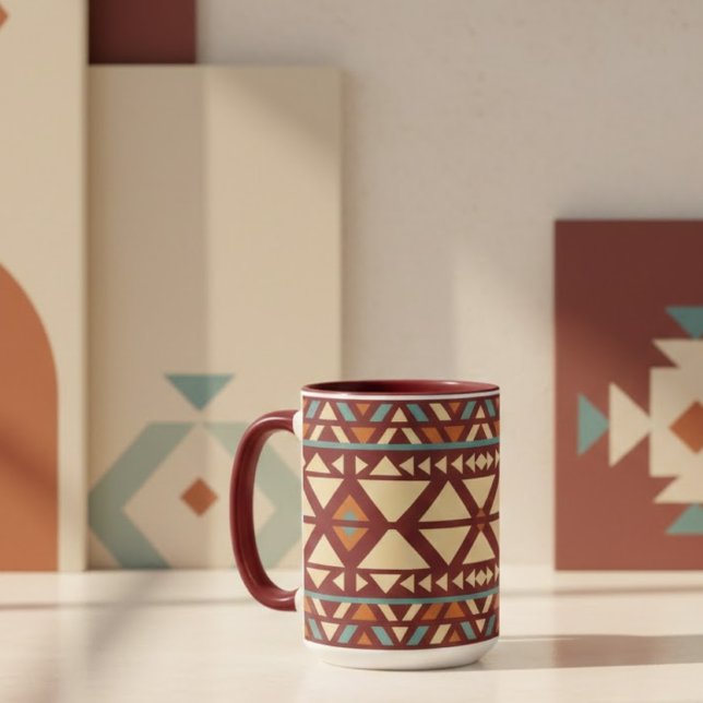 Mug Musique géométrique moderne de style sud-ouest (Créateur téléchargé)