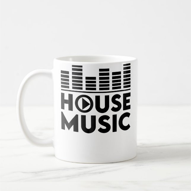 Mug Musique House Edm Rave Dj House (Gauche)
