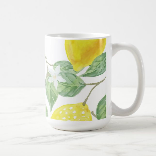 Mug Musique jaune citron (Droite)