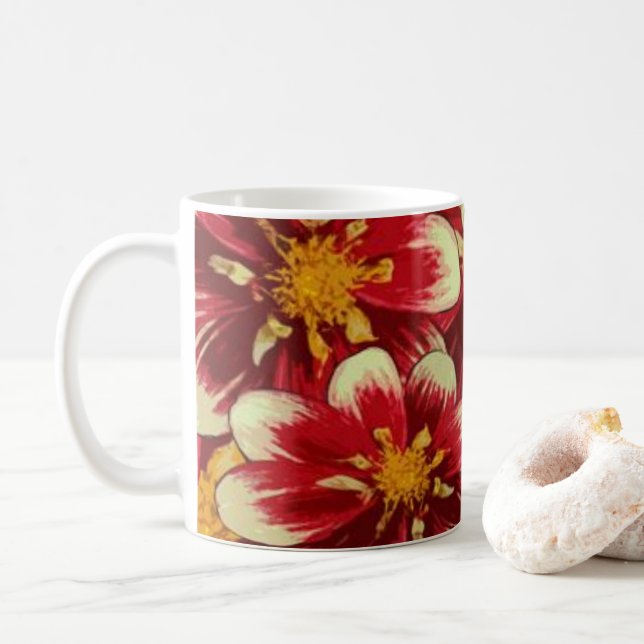 Mug Musique jaune rouge (Avec donut)