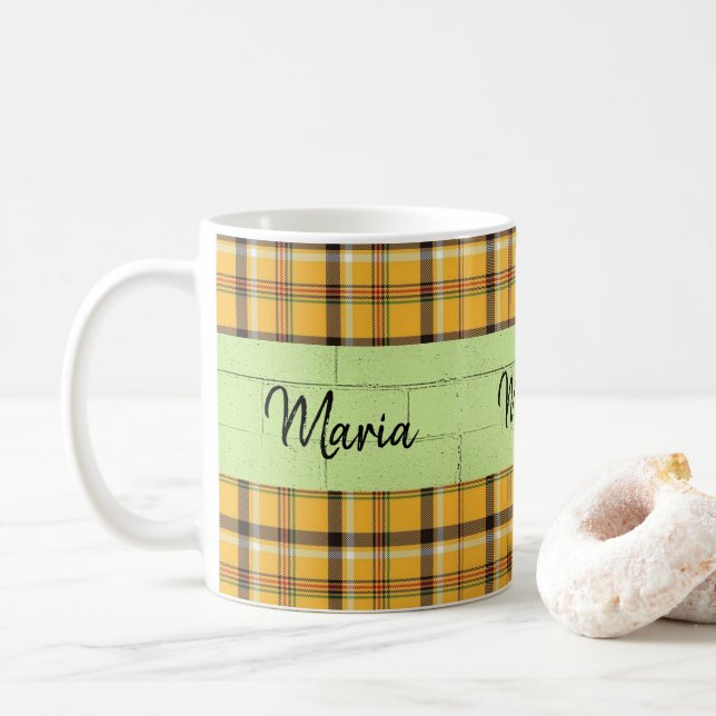 Mug Musique jaune vert (Avec donut)