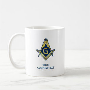 Mug Musique maçonnique bleu marine   Cadeaux domestiqu