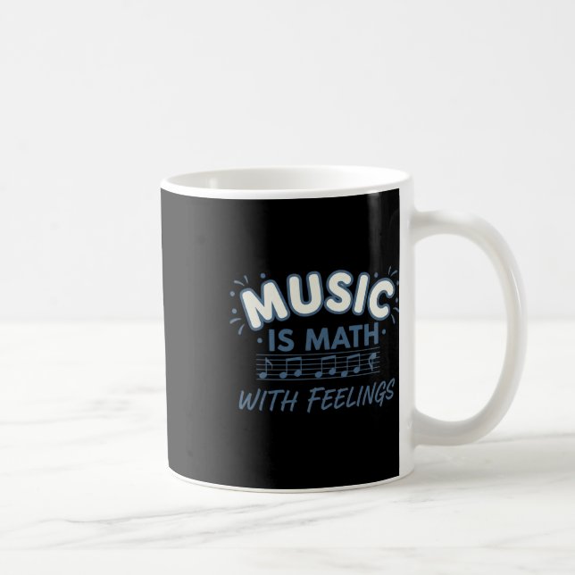 Mug Musique Math Avec Sentiments Citation De Professeu (Droite)