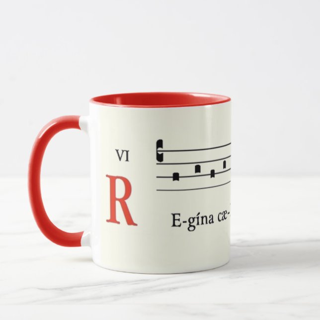 Mug Musique médiévale Catholique Chant Grégorien Vinta (Gauche)