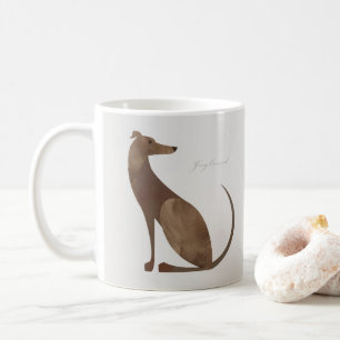 Mug Musique moderne Greyhound Dog Portrait