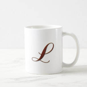 Mug Musique Monogramme d'argile de bronze