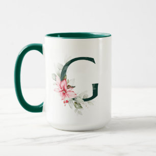 Mug Musique Monogramme G Berry d'hiver