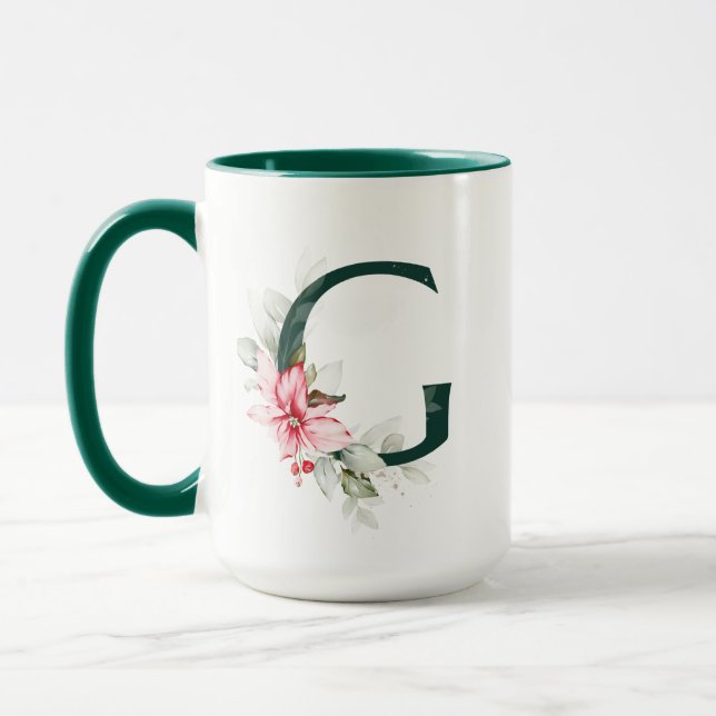 Mug Musique Monogramme G Berry d'hiver (Gauche)