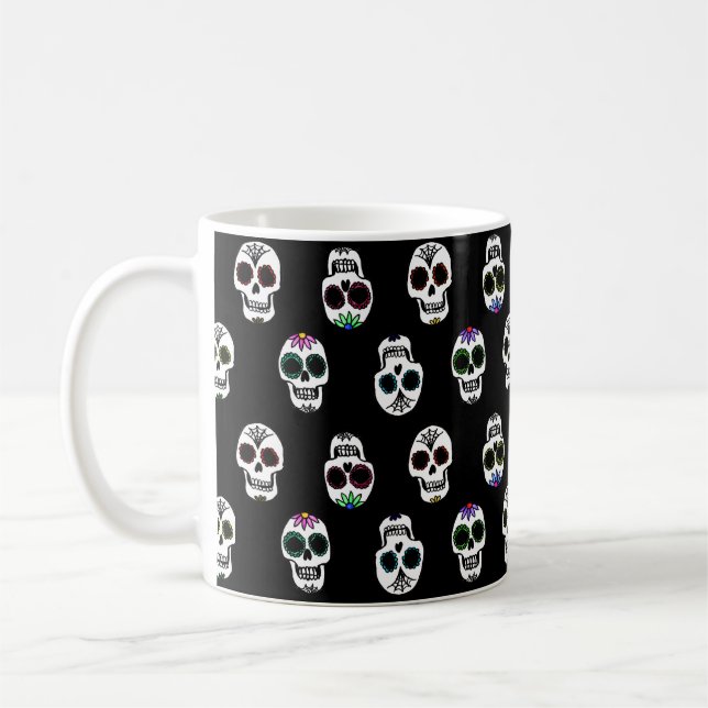 Mug Musique Motif crâne sucre (Gauche)