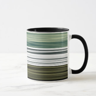 Mug Musique motif rétro verte, noire et grise