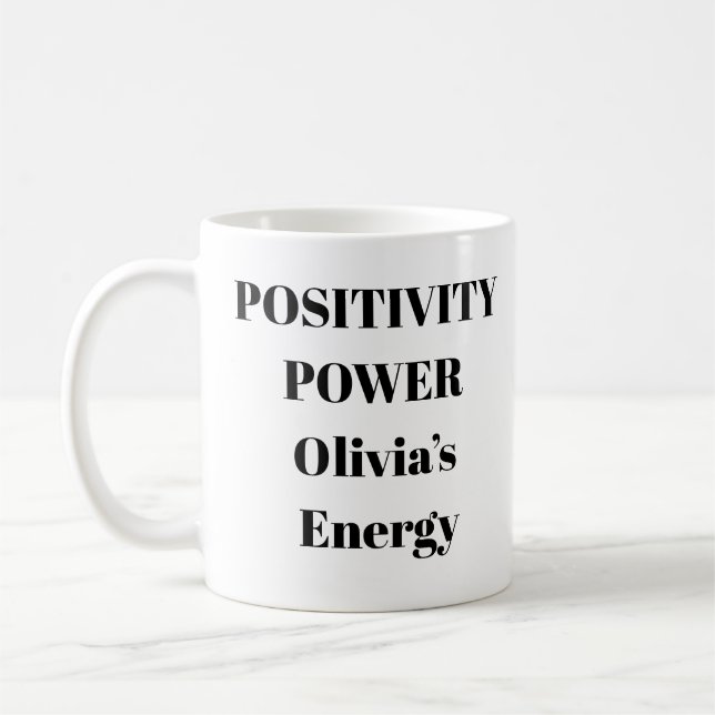 Mug Musique motivationnelle de puissance positive (Gauche)