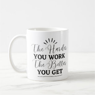 Mug Musique Motivationnelle Simple Noire