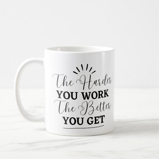 Mug Musique Motivationnelle Simple Noire (Gauche)