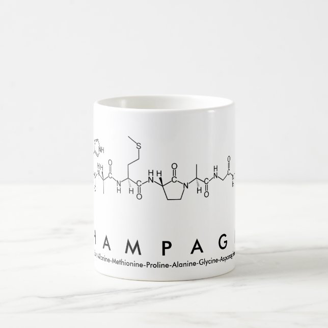 Mug Musique nom peptide Champagne (Centre)