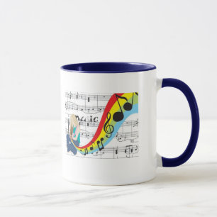 Mug Musique notes couleurs