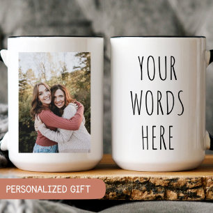 Mug Musique personnalisée avec photo et texte Coupe d'