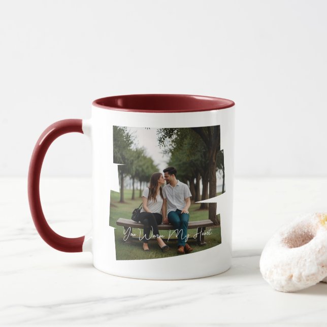 Mug Musique personnalisée avec votre image et votre te (Avec donut)