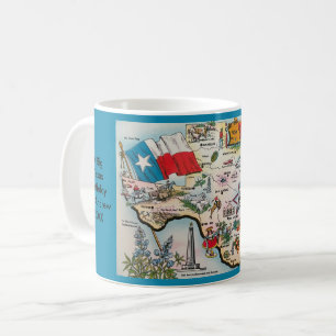 Mug Musique personnalisée de la carte texane