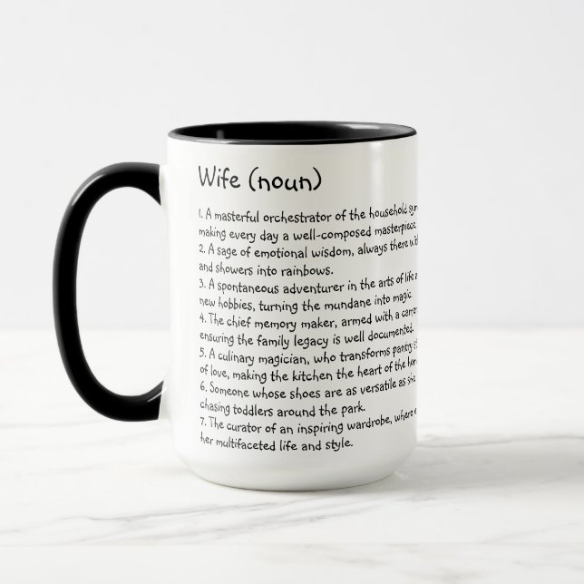 Mug Musique personnalisée de la femme (Gauche)