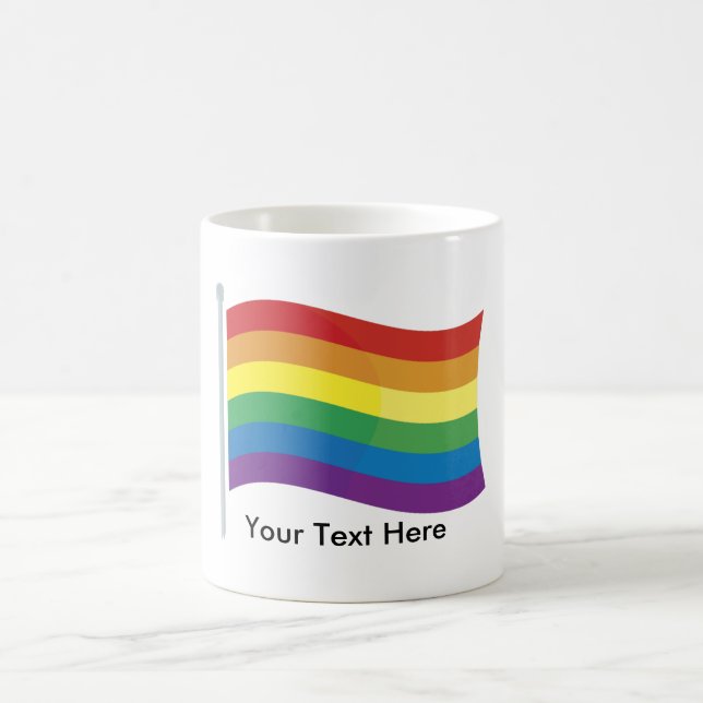 Mug Musique personnalisée Rainbow Flag (Centre)