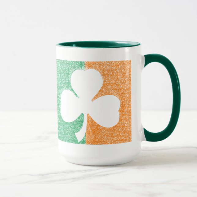 Mug Musique personnalisée Shamrock irlandaise - choisi (Droite)