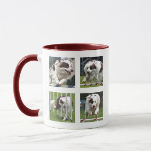 Mug Musique photo de chien rouge