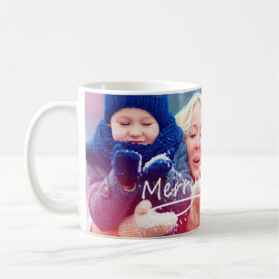 Mug Musique photo de Noël personnalisée