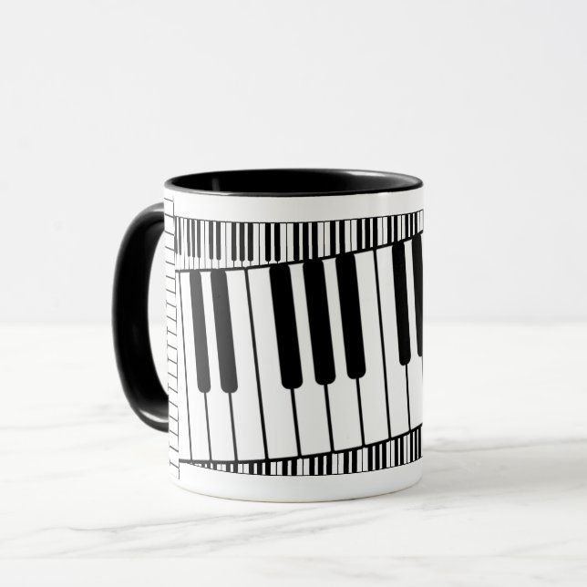 Mug Musique pianiste (Devant gauche)