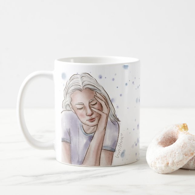 Mug Musique ralentie | Blue Splash & Girl (Avec donut)