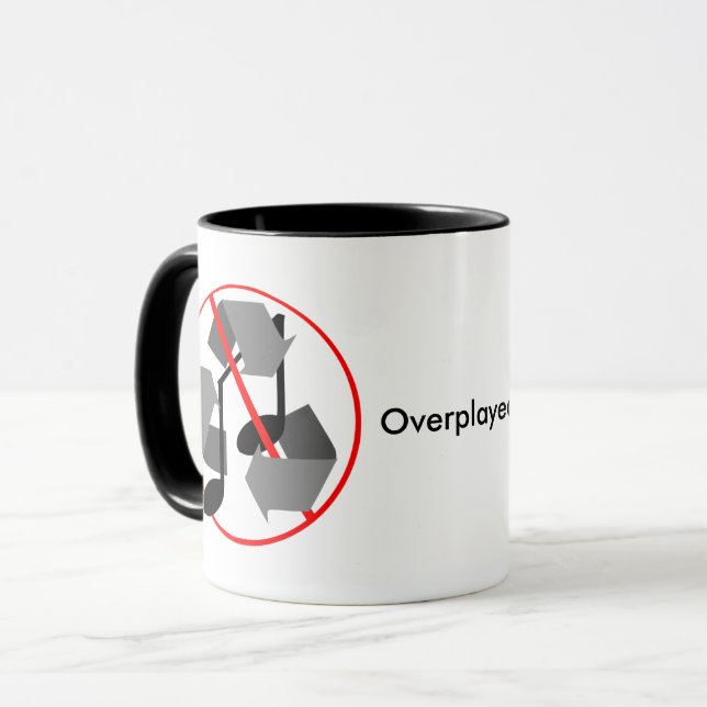 Mug Musique Recyclée surpassée (Devant gauche)