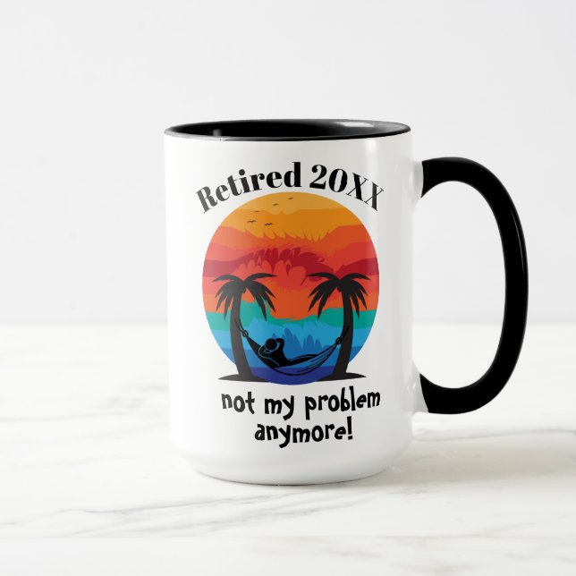 Mug Musique retraitée date personnalisée (Droite)