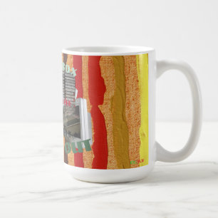 Mug Musique rétro, blocs de tour et boîte de boum Musi