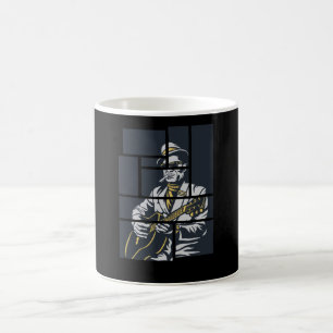Mug Musique Retro Blues Man joue de la guitare jazz