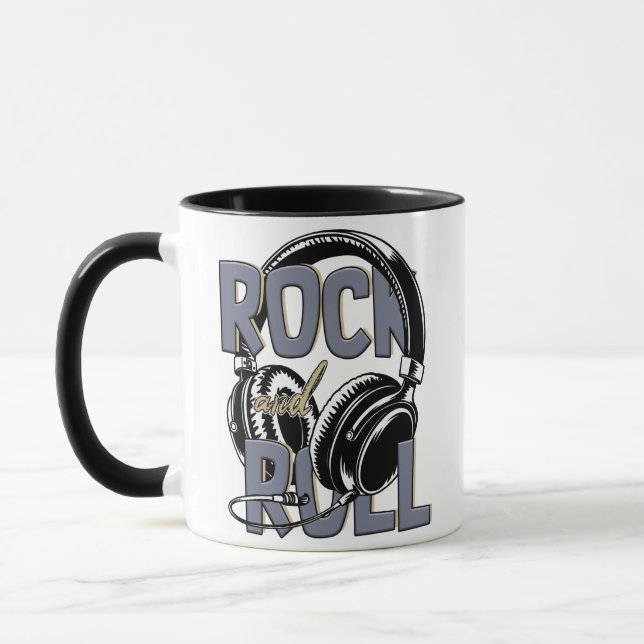 Mug Musique Rétro Rock And Roll (Gauche)