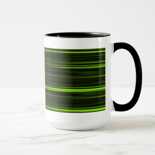 Mug Musique rétro verte et noire (Droite)