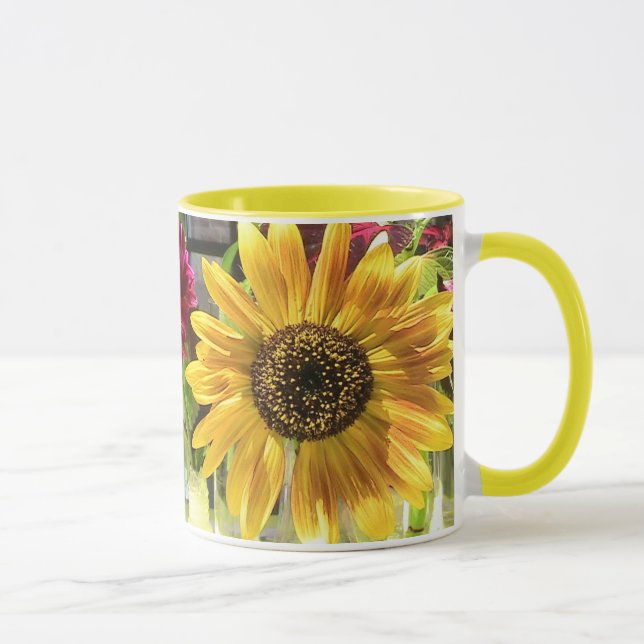 Mug Musique Ringer Tournesol Jaune (Droite)