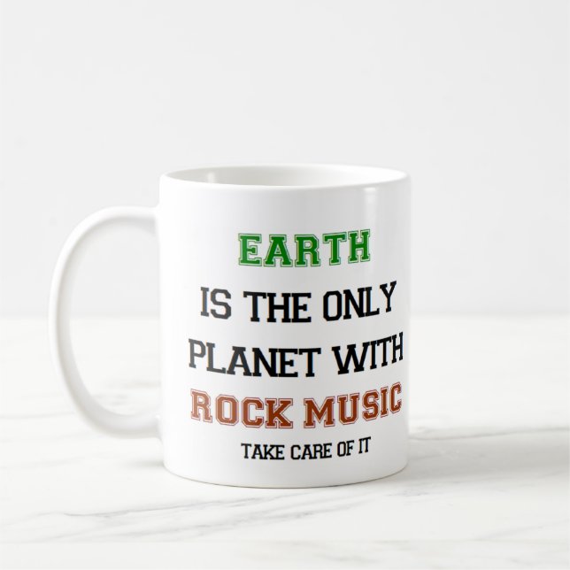 Mug musique rock, seule terre (Gauche)