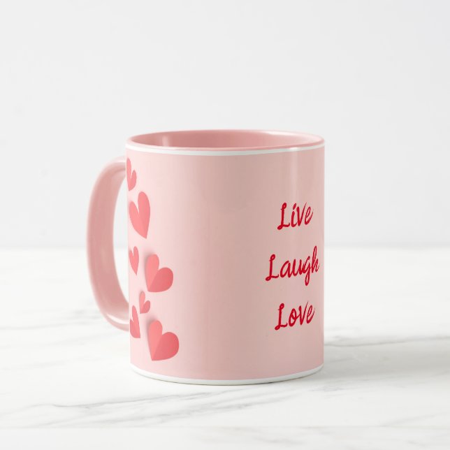 Mug Musique rose (Devant gauche)