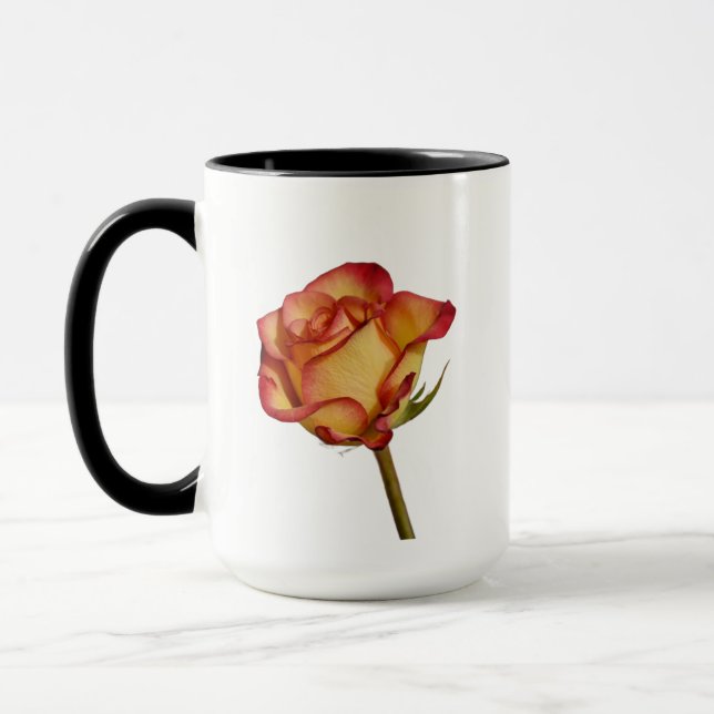 Mug Musique Rose à pointe rouge (Gauche)