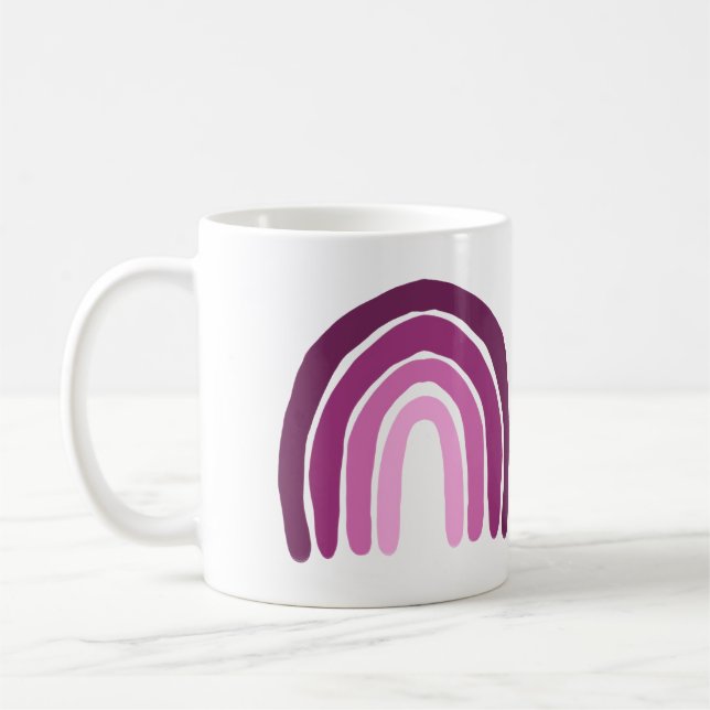 Mug Musique rose arc-en-ciel (Gauche)