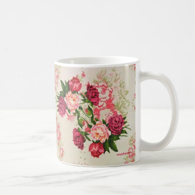 Mug Musique rose Roses (Droite)