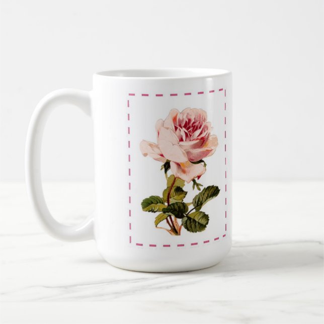 Mug Musique rose victorienne (Gauche)