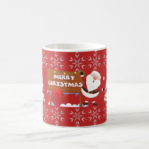 Mug Musique rouge Joyeux Noël