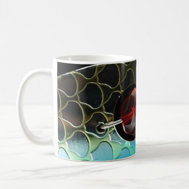 Mug Musique rouge leurre de pêche (Gauche)