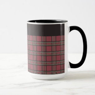 Mug Musique rouge rustique et noire