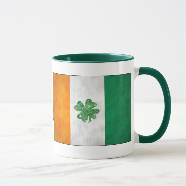 Mug Musique Shamrock du drapeau irlandais (Droite)