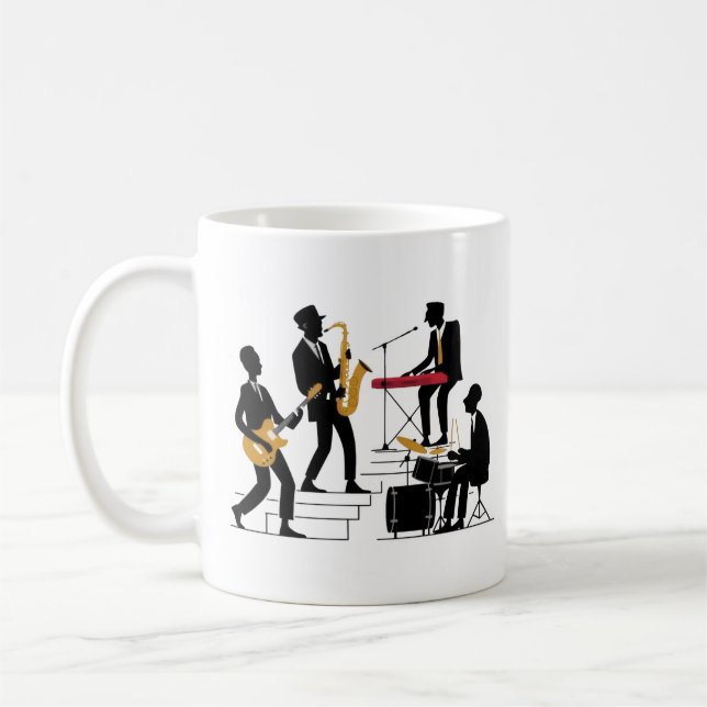 Mug Musique Silhouette (Gauche)