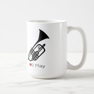 Mug Musique silhouette de trompette