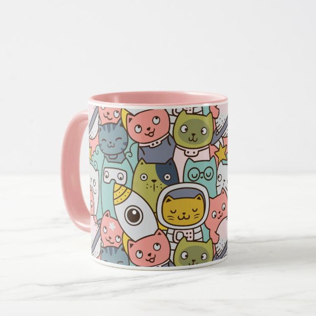 Mug Musique Space Cats (Devant gauche)